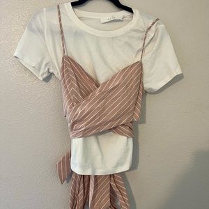Cute ASTR Shirt with Pink wrap around top
